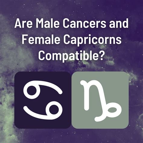cancer female and capricorn male dating